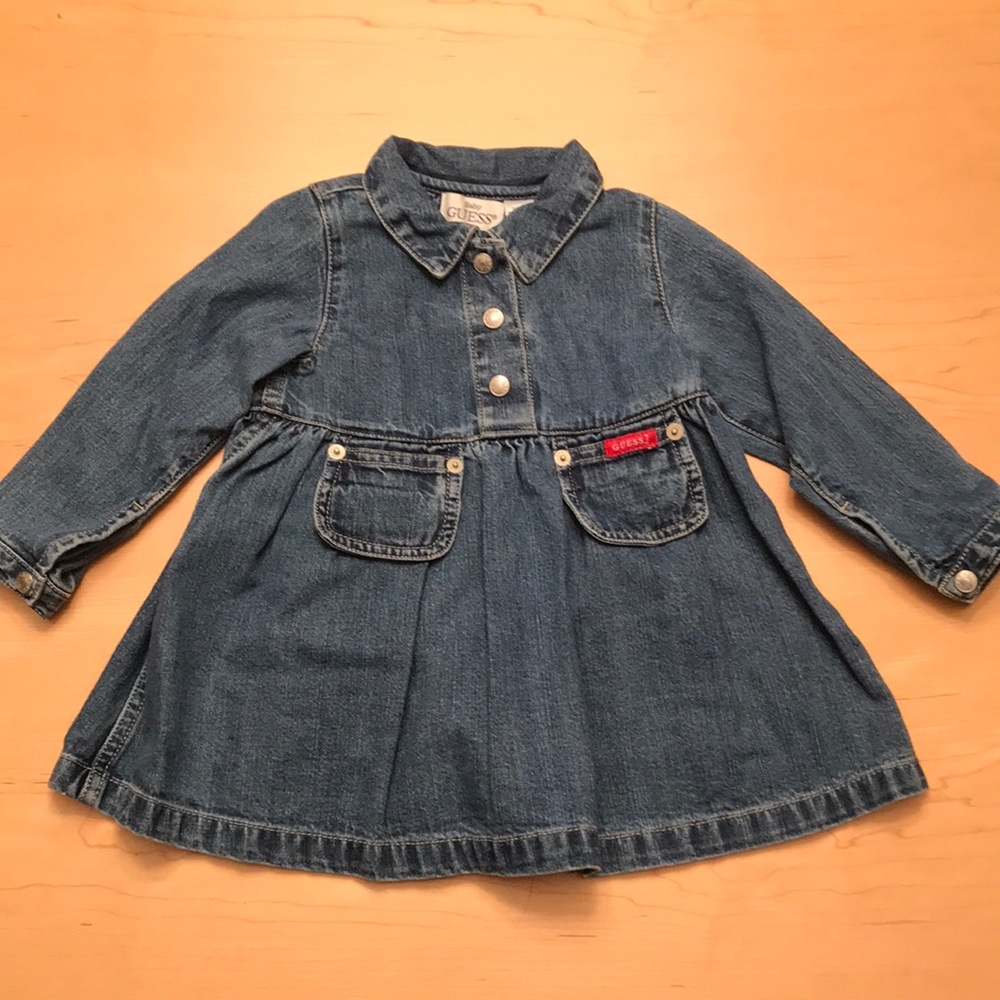 Baby Guess Jean Denim Dress Sz 18M